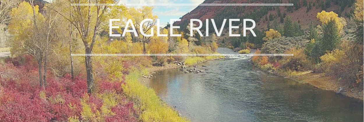 Eagle River, CO in fall foliage